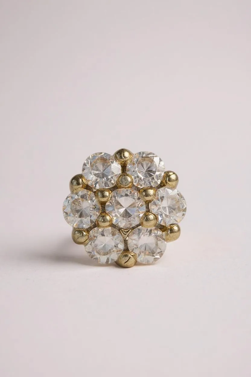 Pendientes Flor Brillante