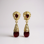 Pendientes Marrakech rojo