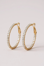 Pendientes Aros Cristal de Luna