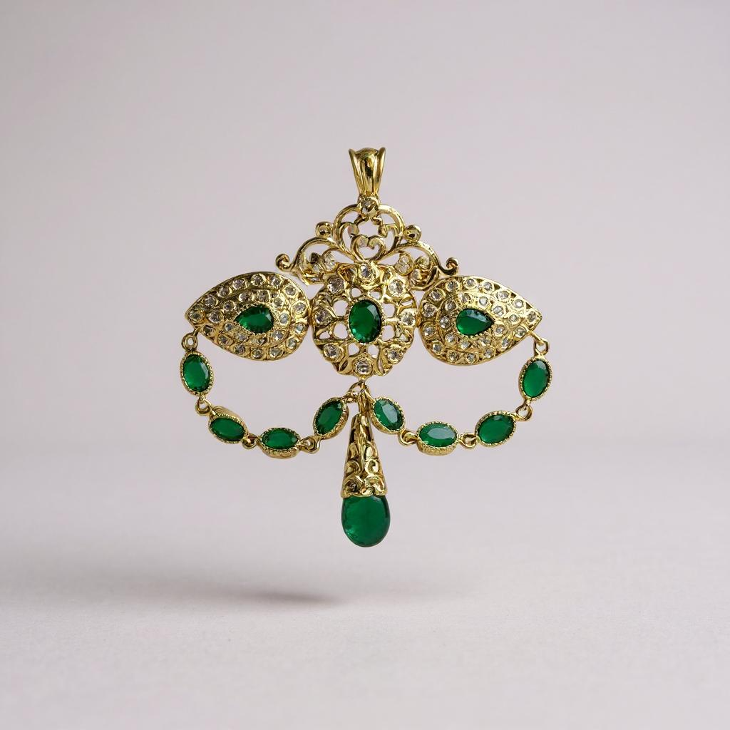 Colgante/Broche Esmeralda