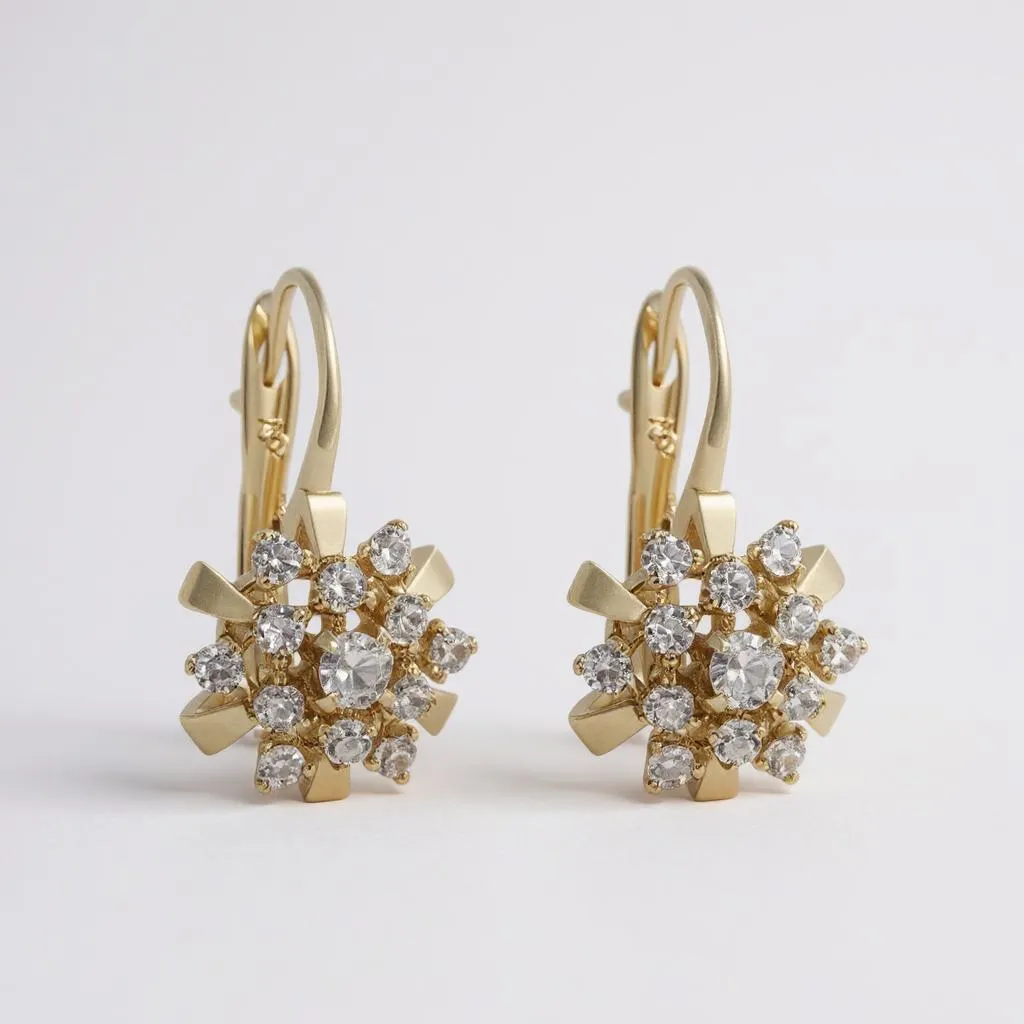 Pendiente Aurora Dorada