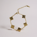 Pulsera Trébol Marrón
