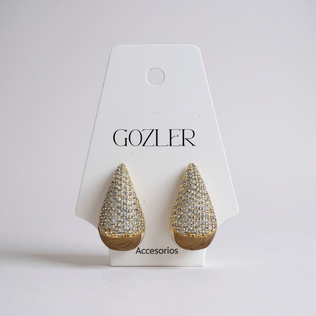 Pendiente Lluvia de Lujo gold