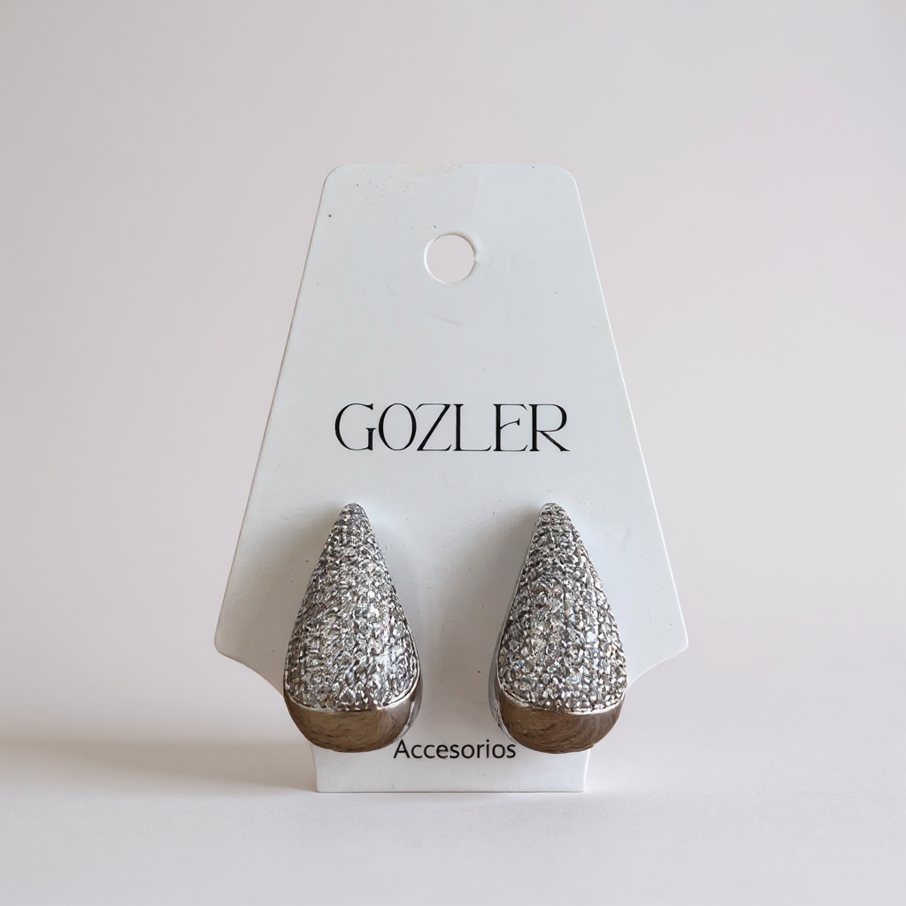 Pendiente Lluvia de Lujo silver