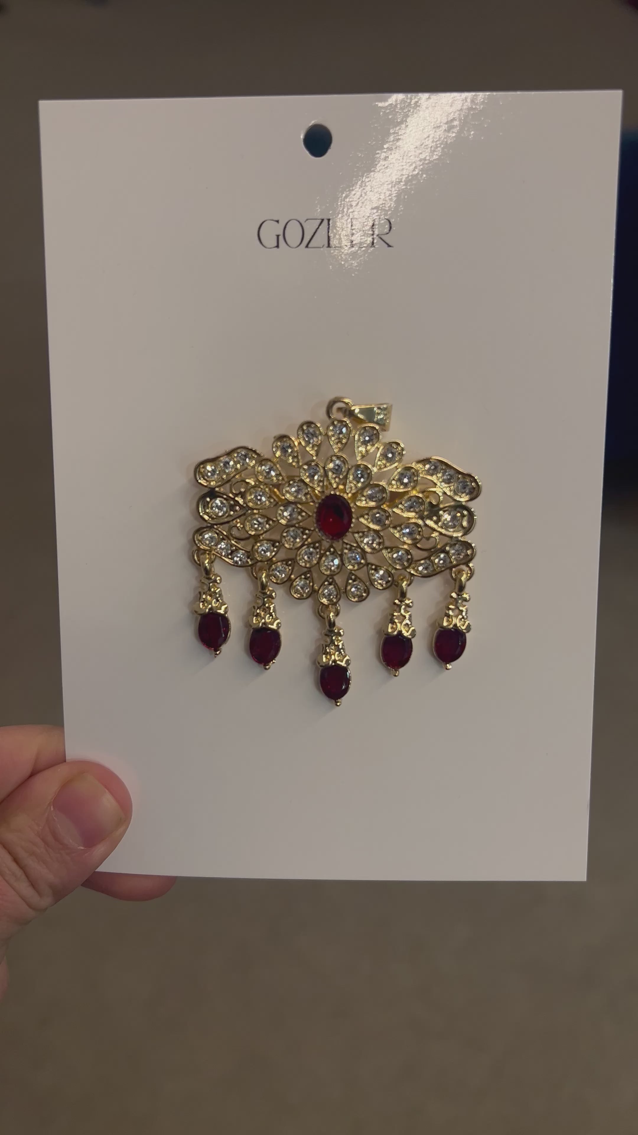 Broche Desierto rojo