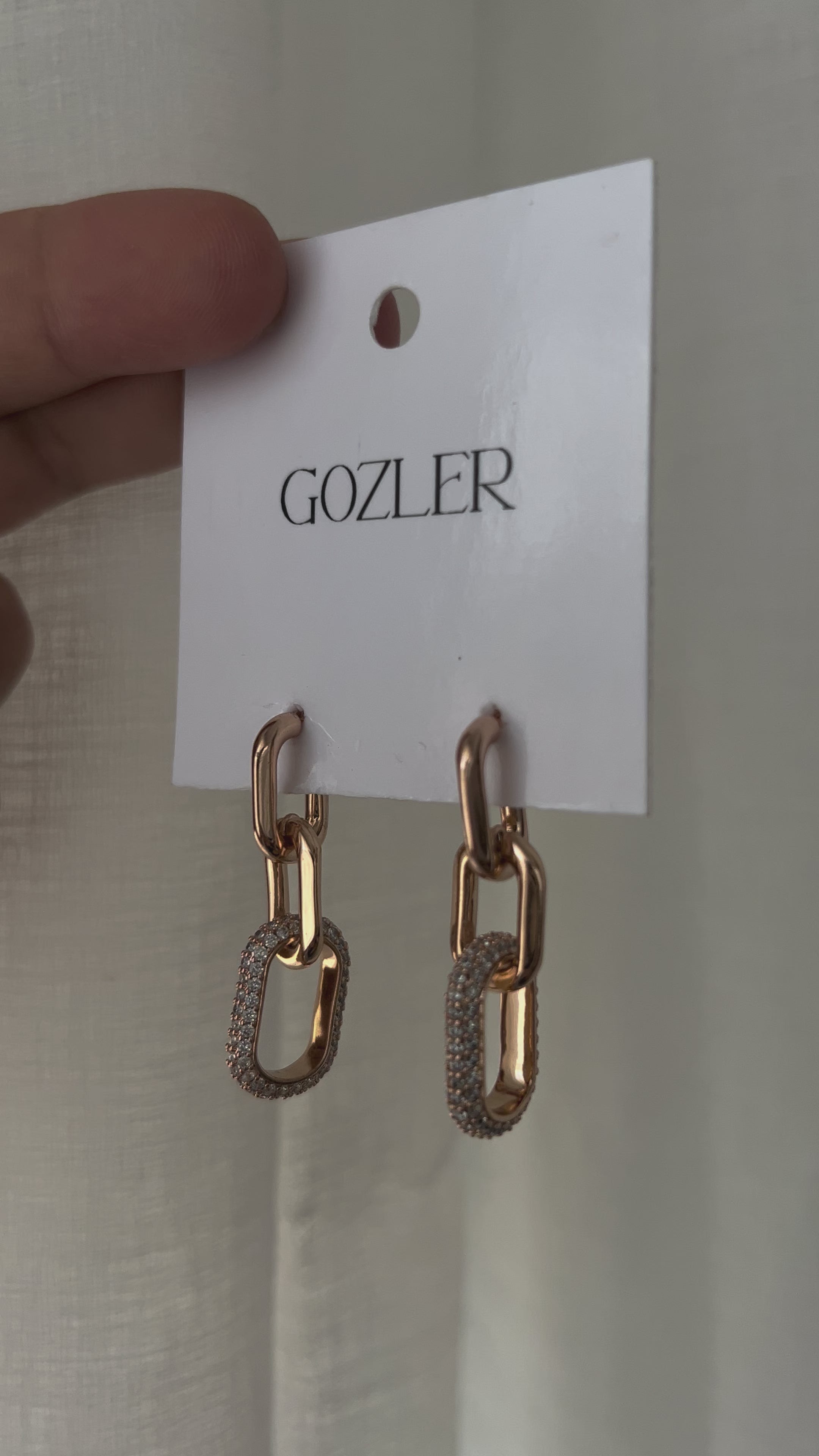 Pendientes Eslabón Rose Gold