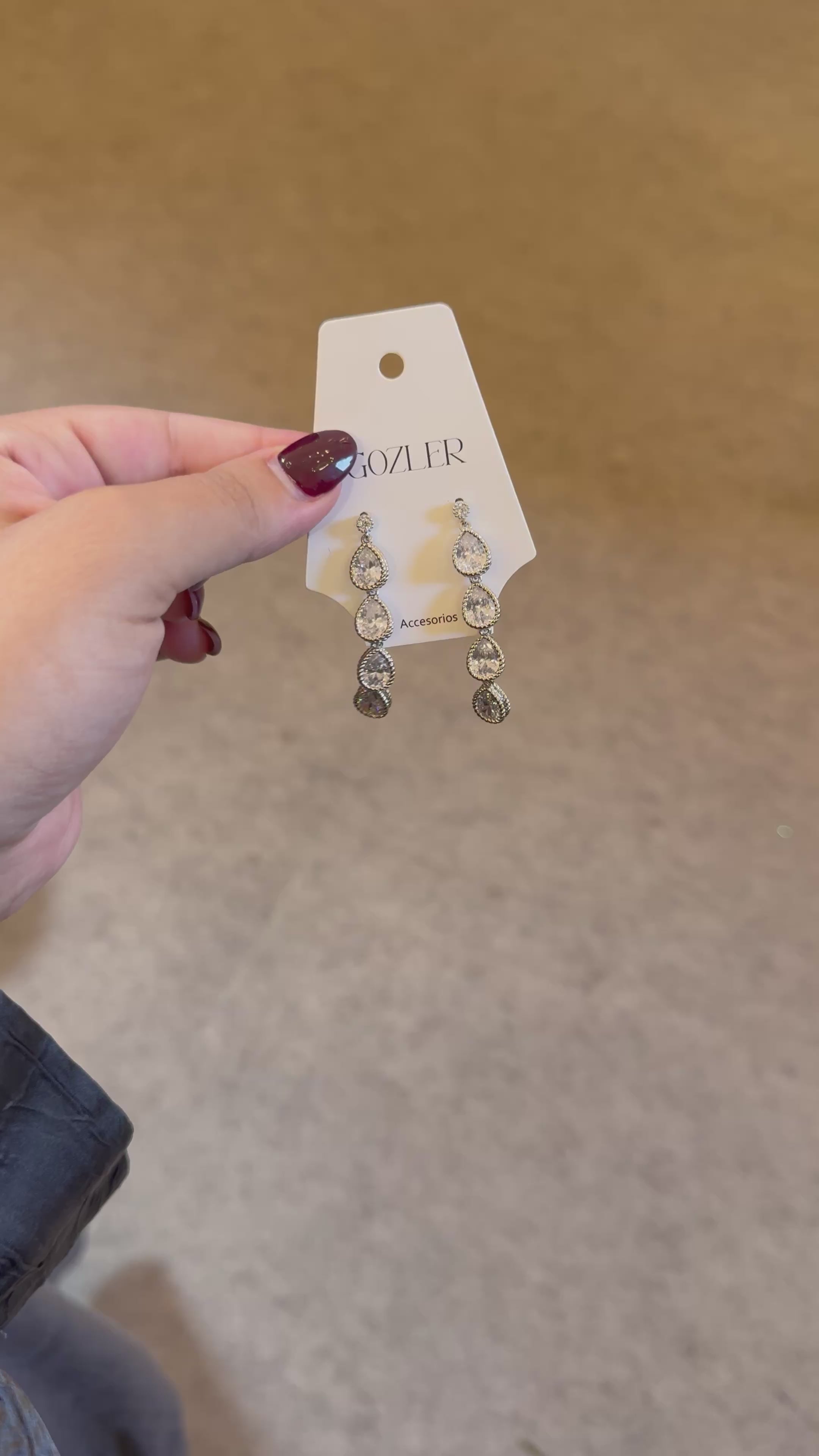 Pendiente Lágrimas de Cristal