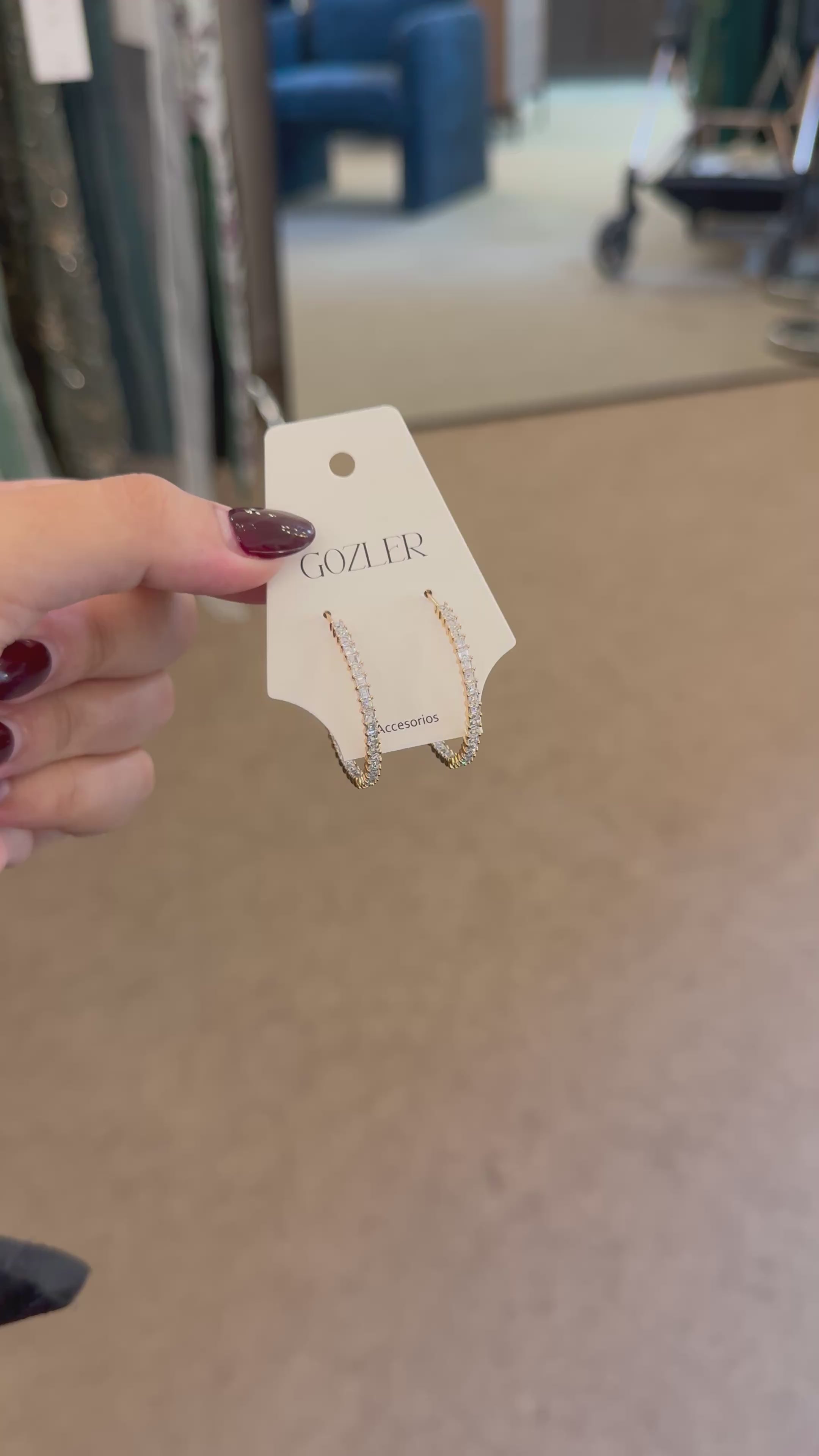 Pendientes Aros Cristal de Luna