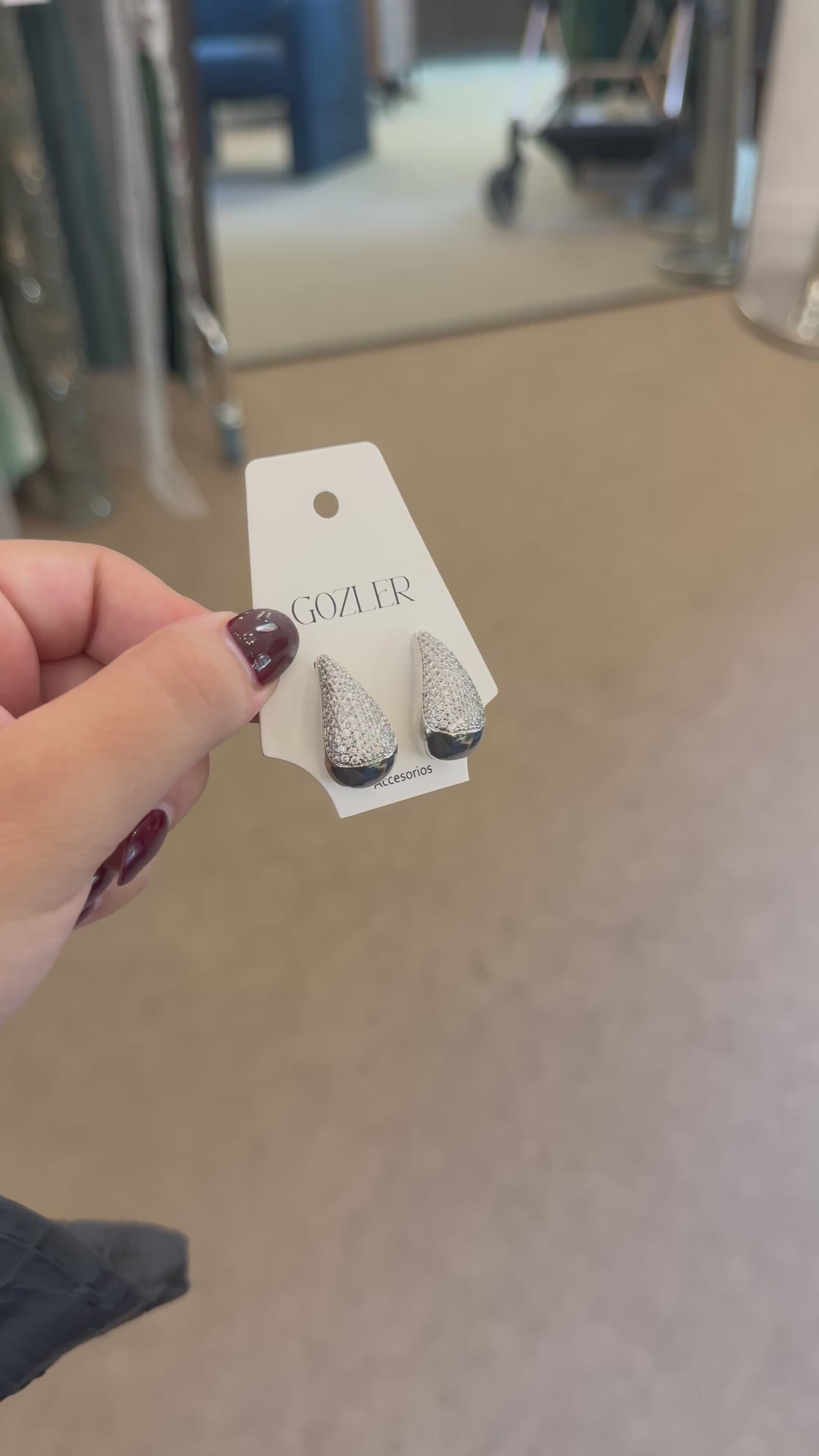 Pendiente Lluvia de Lujo silver