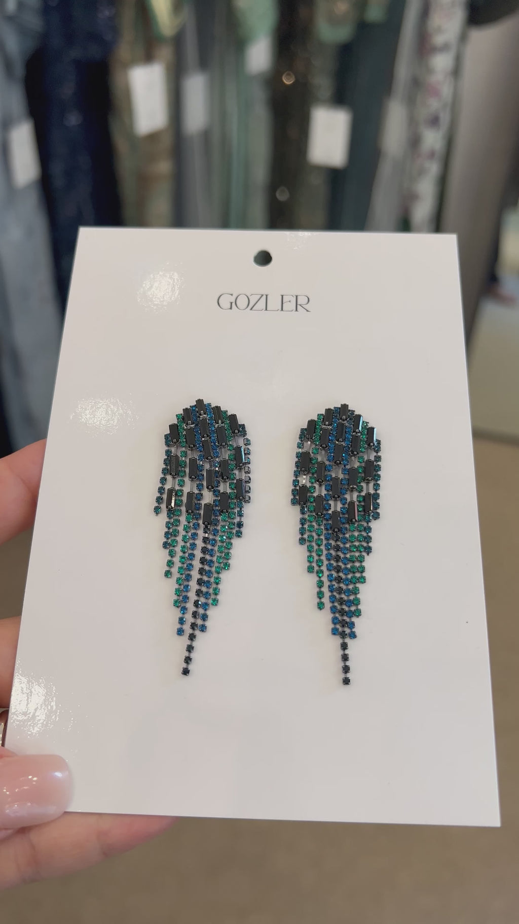 Pendientes Midnight Rain