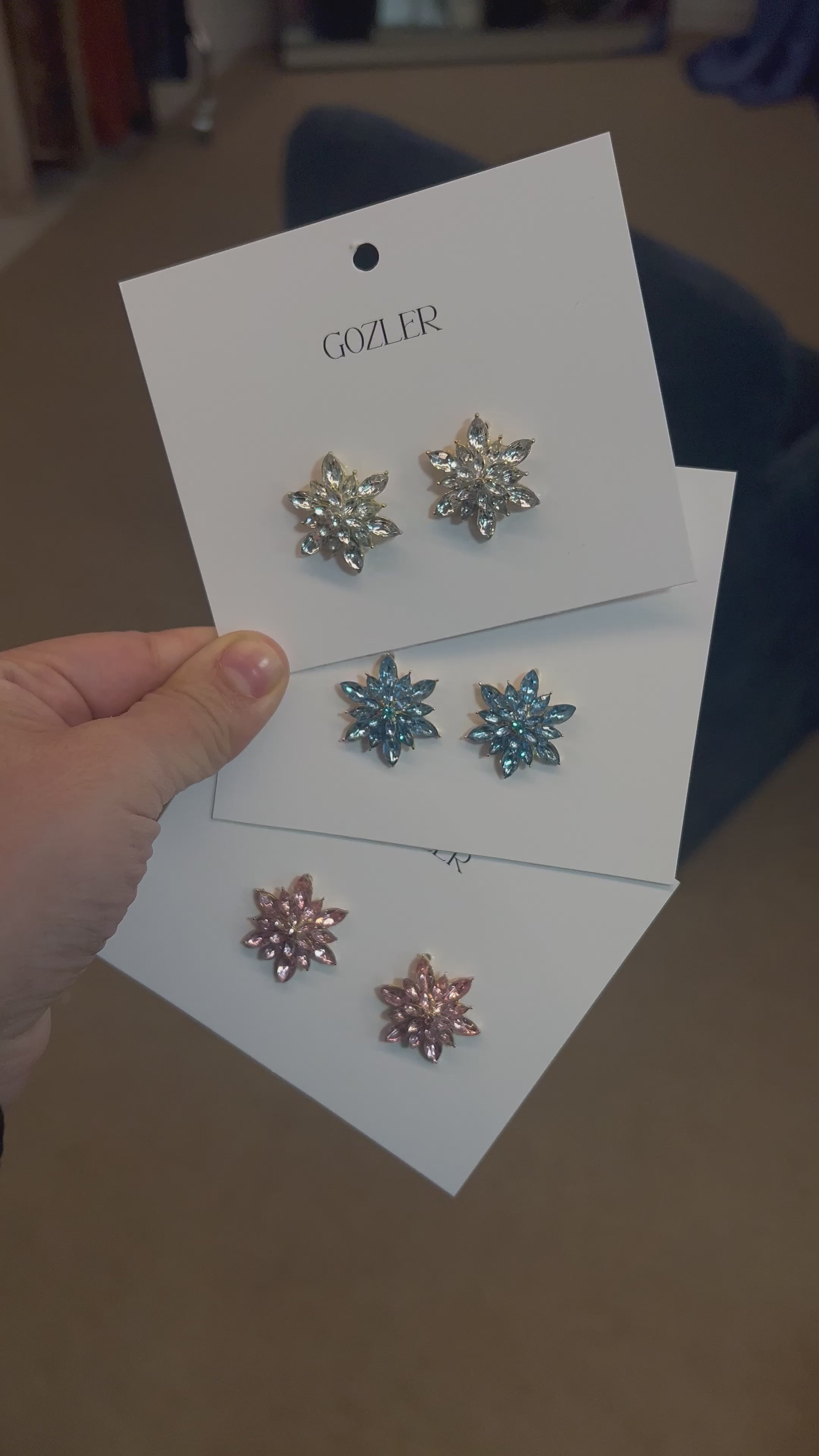 Pendientes Flor de Cristal