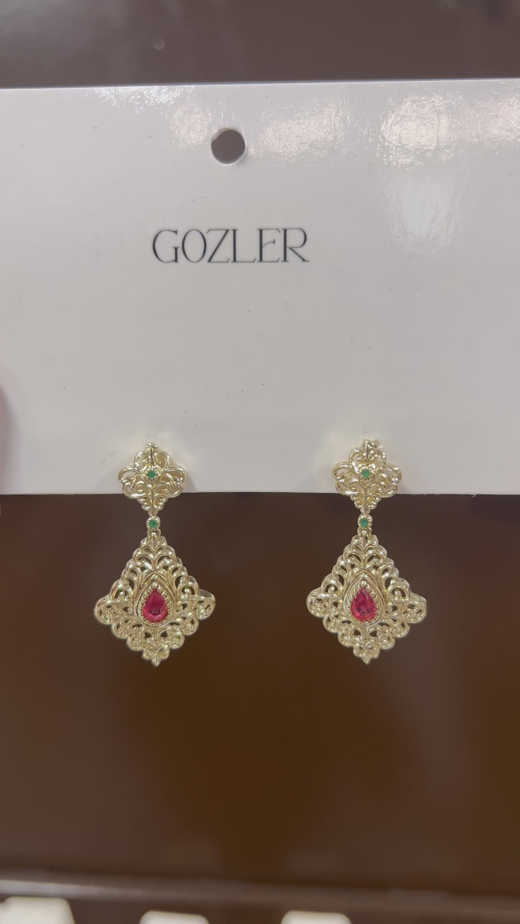 Pendientes Sultana Rubí