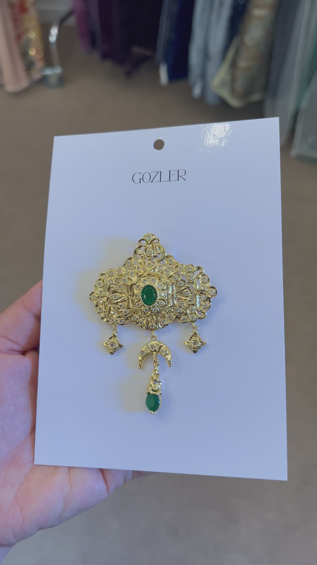 Broche Layali Esmeralda