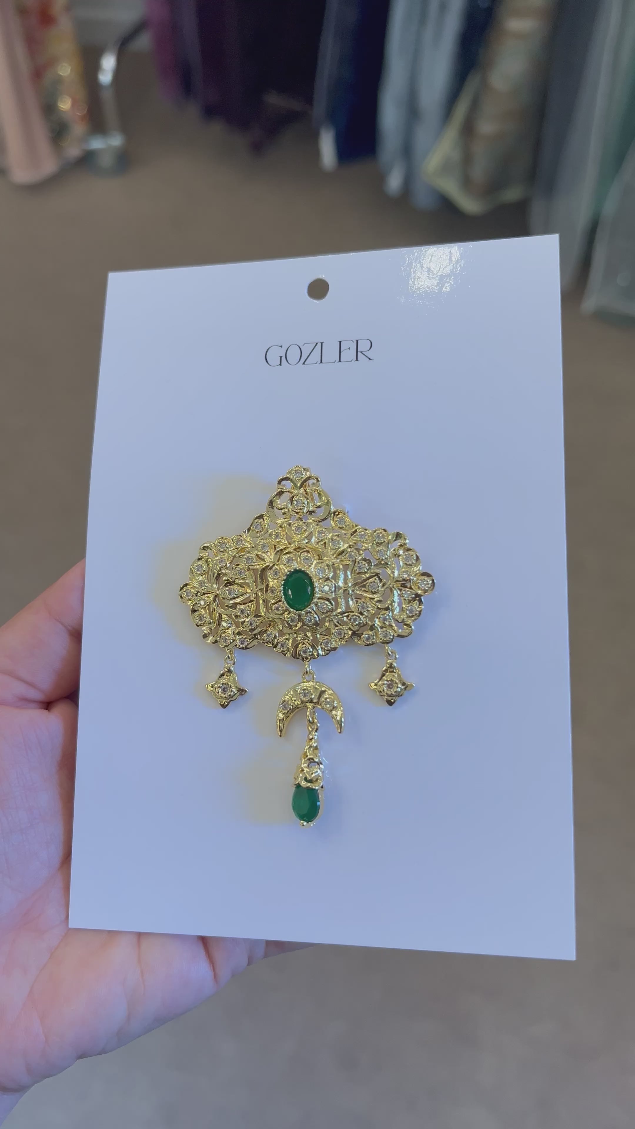 Broche Layali Esmeralda