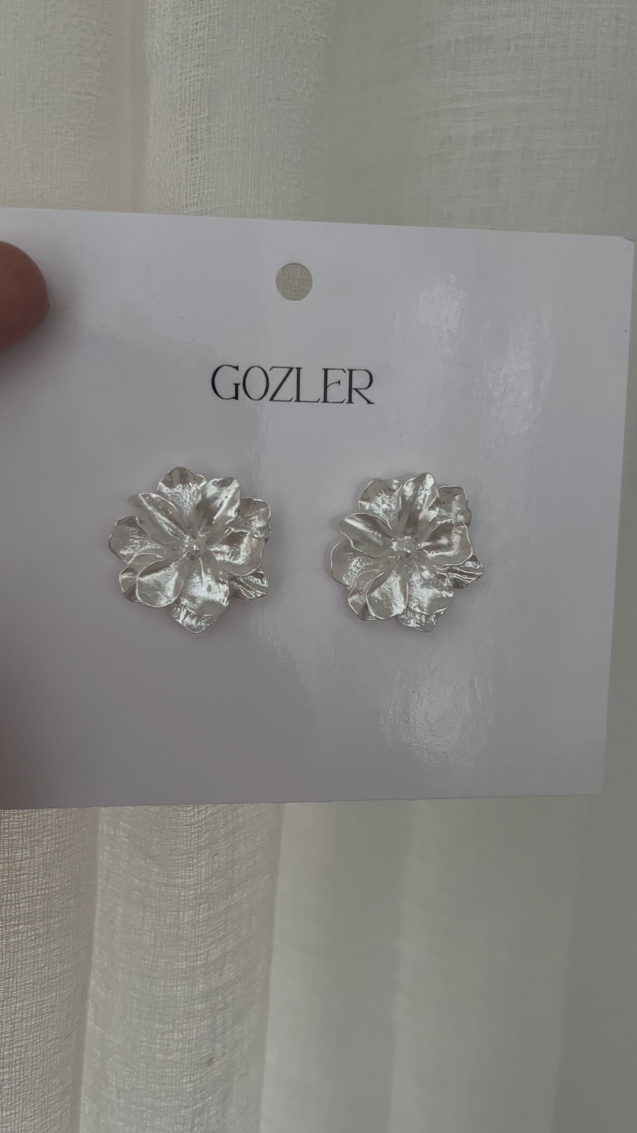 Pendientes Flor Satinada