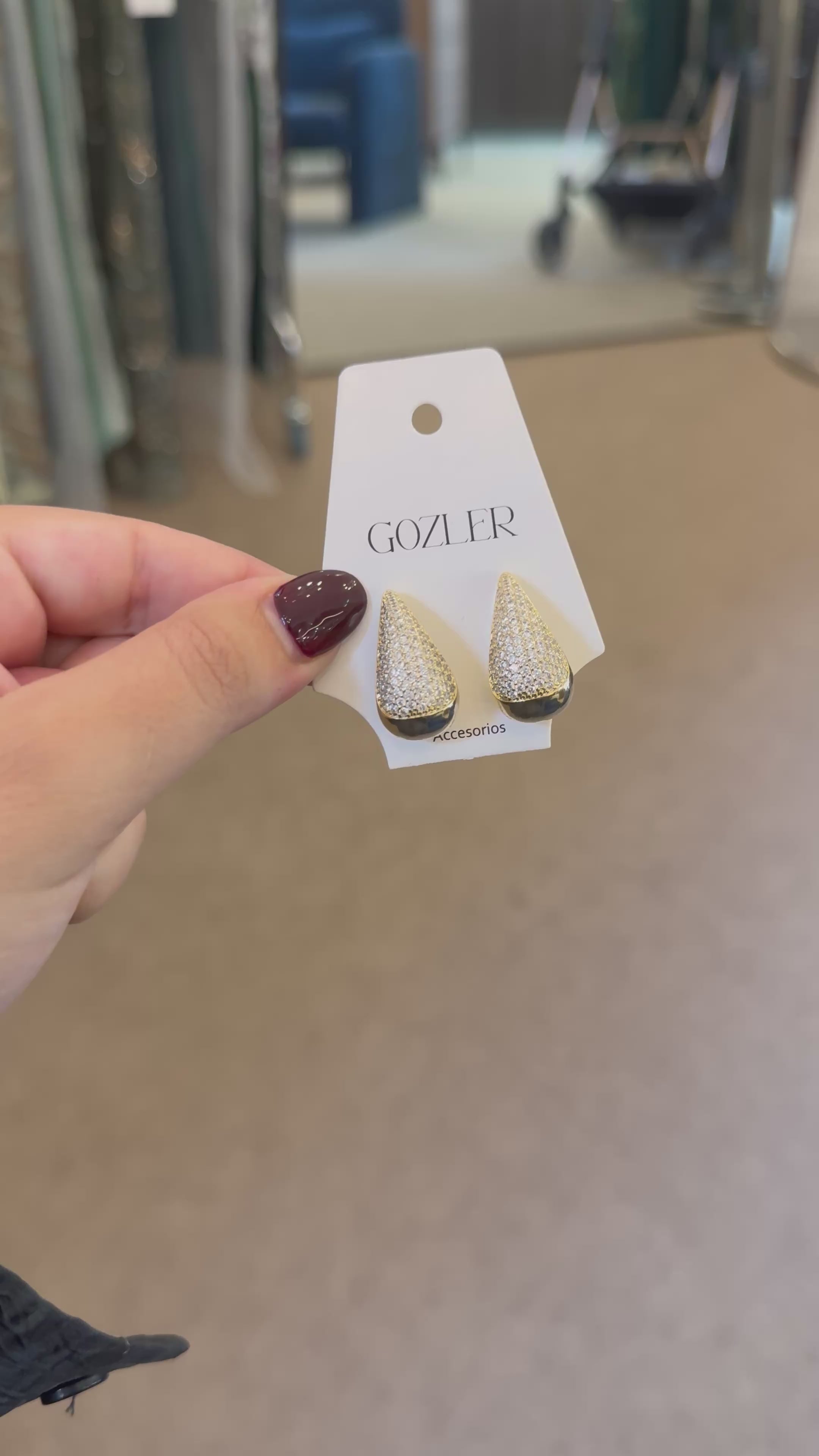 Pendiente Lluvia de Lujo gold