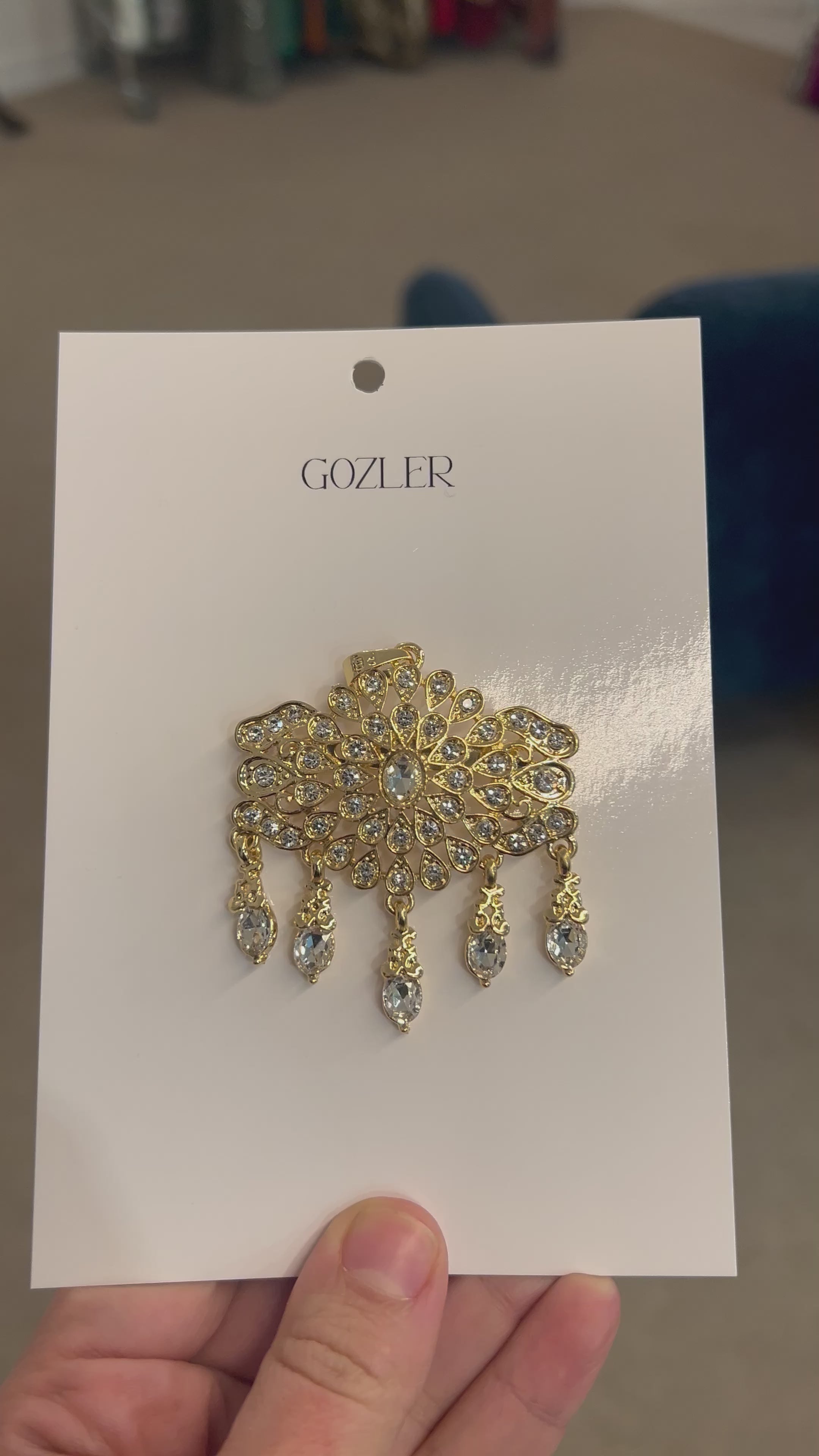 Broche Desierto transparente